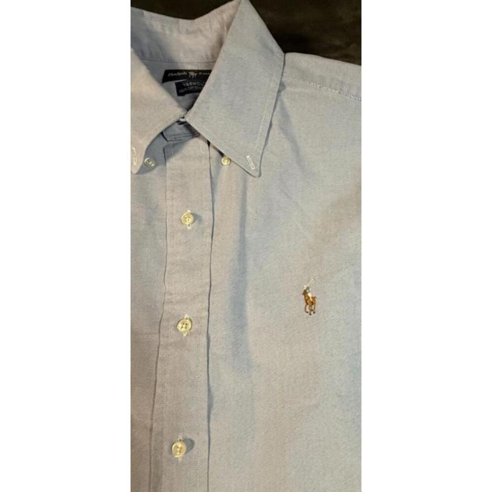 Ralph Lauren Yarmouth Men’s Dress Shirt  Blue 16.5 X 35